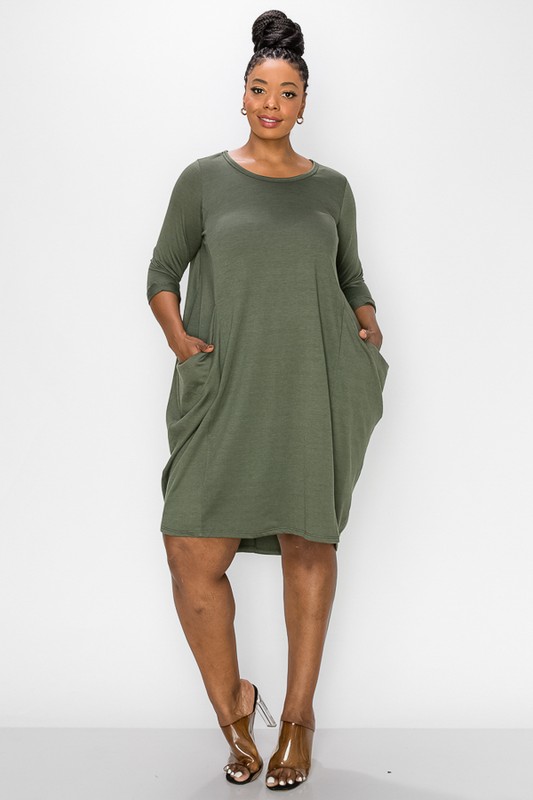 PLUS RELAXED DRESS
